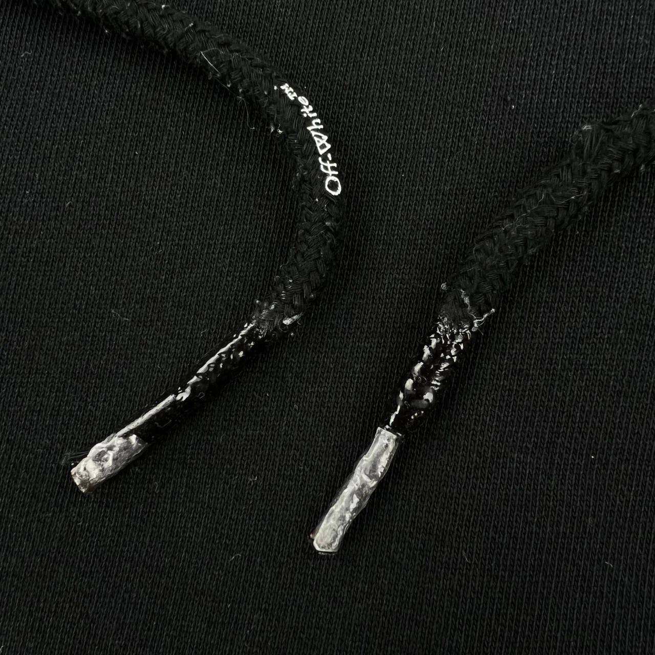 Felpa nera con cappuccio Off White Stencil Arrows