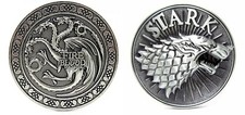 Game of Thrones Themed Enamel Metal Belt Buckle Set of 2