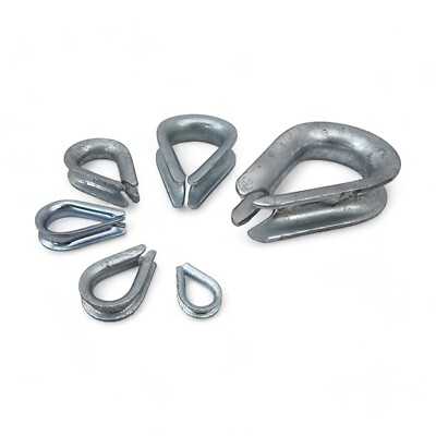 Wire Rope Clamp Thimble Steel U Clamps Cable Clips Wiring - Thimbles ...