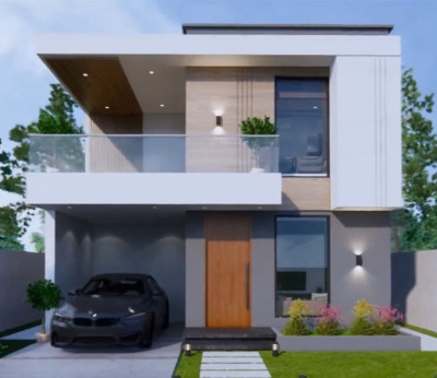 23x33 Feet House Design Plans 7x10 Meter 4 Beds 3 Baths Flat Roof (A4 Hard Copy)