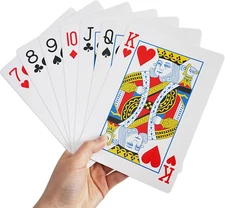 Jumbo Large Playing Cards - Giant Deck of Cards Oversized Full Deck Huge Poker f