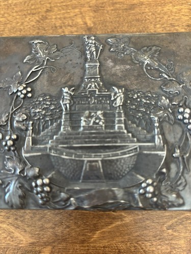 Silver Lock Box Trinket Danish Swedish Antique 1800 - Picture 2 of 11