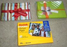 Photo Picture Paper 4 x 6 and 5 x 7 + Envelopes Kodak Premium  plus HP Gifts
