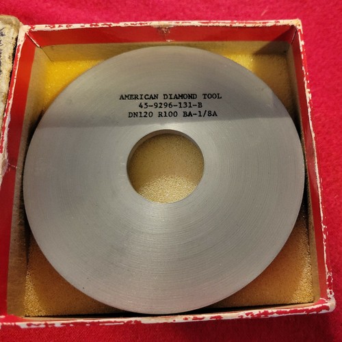 RARA DN120-R100-BA-1/8A HERRAMIENTA DE DIAMANTE AMERICANO RUEDA DE MOLIENDA DE DIAMANTE PERIFÉRICA - Imagen 2 de 7