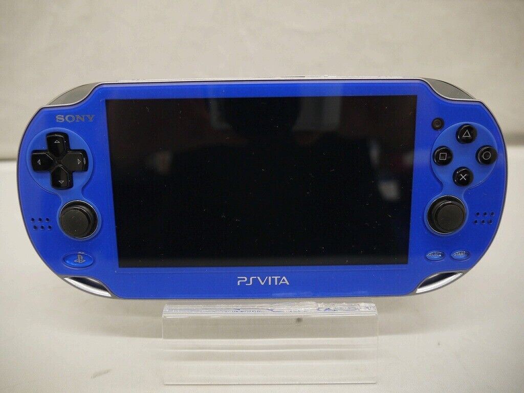 SONY PS Vita PCH-1000 OLED Wi-Fi Model Sapphire Blue w/ Charger 