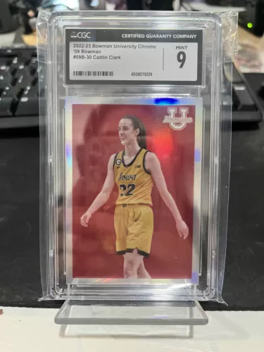 2022-23 Bowman University Chrome - 2009 Bowman Caitlin Clark #09B-30 CGC 9 (A)