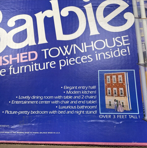 Vintage 1986 Mattel Barbie Townhouse 3.5 ' Tall Working Elevator Original Box - Picture 5 of 22