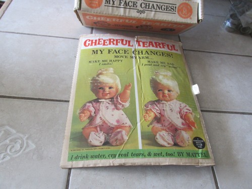 1965 Mattel Cheerful Tearful Baby Doll - In Original Box - Picture 5 of 9