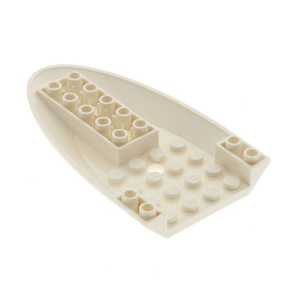 1x Lego Airplane Fuselage Front 6x10 Cream White Curved 60009 70724 8638 87611