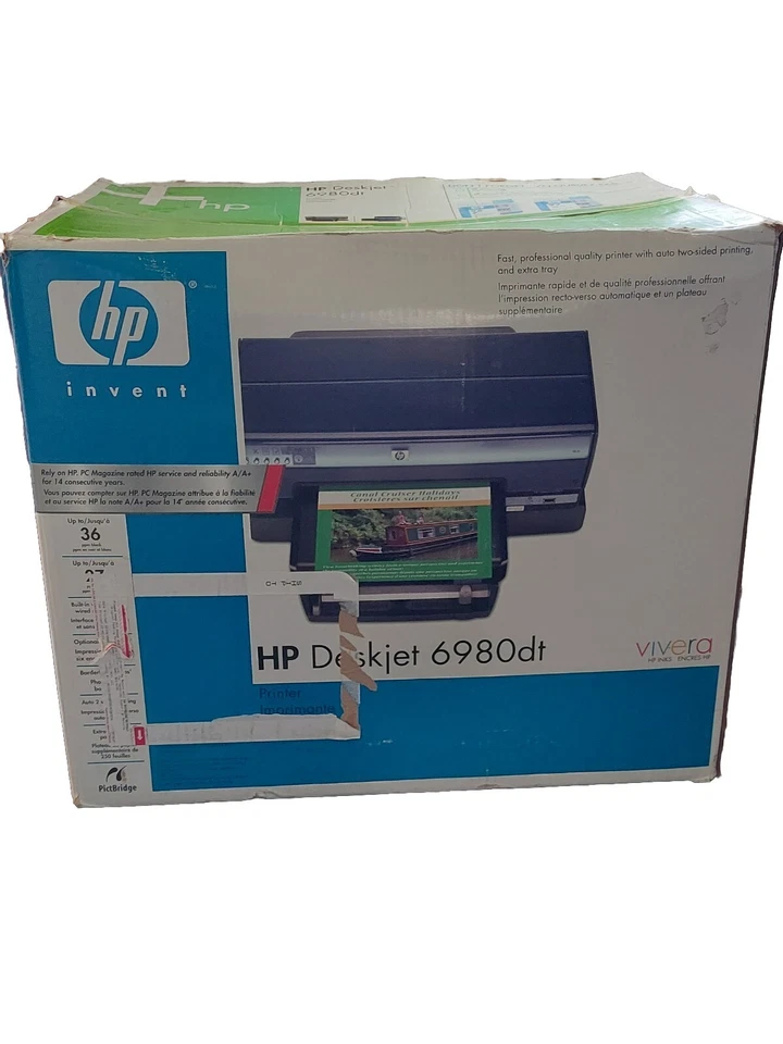 NEW HP Deskjet 6980DT 6980 Digital Photo Inkjet Printer Open Box - Image 2 of 4