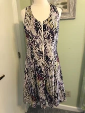 Mynt 1792, Bright Colored Dress With Front Zipper, Size 14W