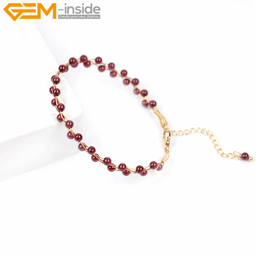 Gold Filled Chakras Quartz Jade Stone Jewelry Handmade Adjustable Bracelet Gift - Picture 26 of 133