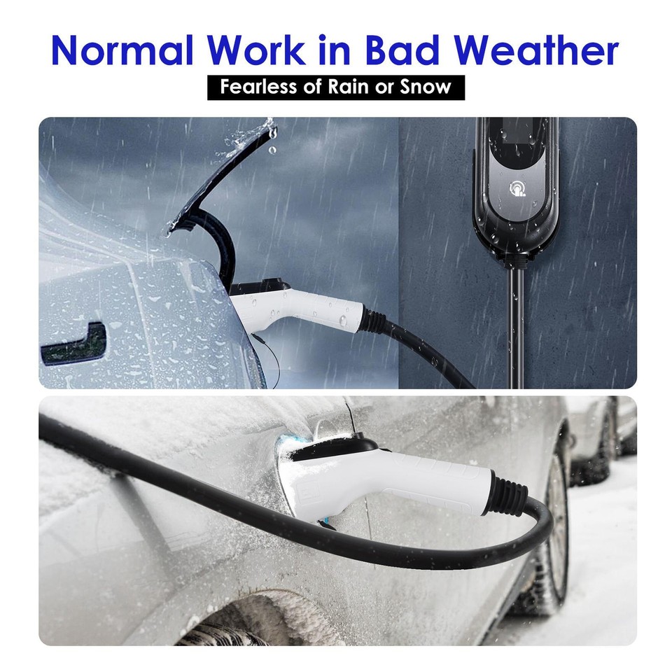 Level 2 EV Smart Home 50Amp Charging Station Electric Car Vehicle