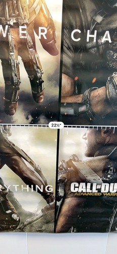 Rare 2014 Call Of Duty Advanced Warfare In Store Poster Power Changes Everything - Picture 3 of 4