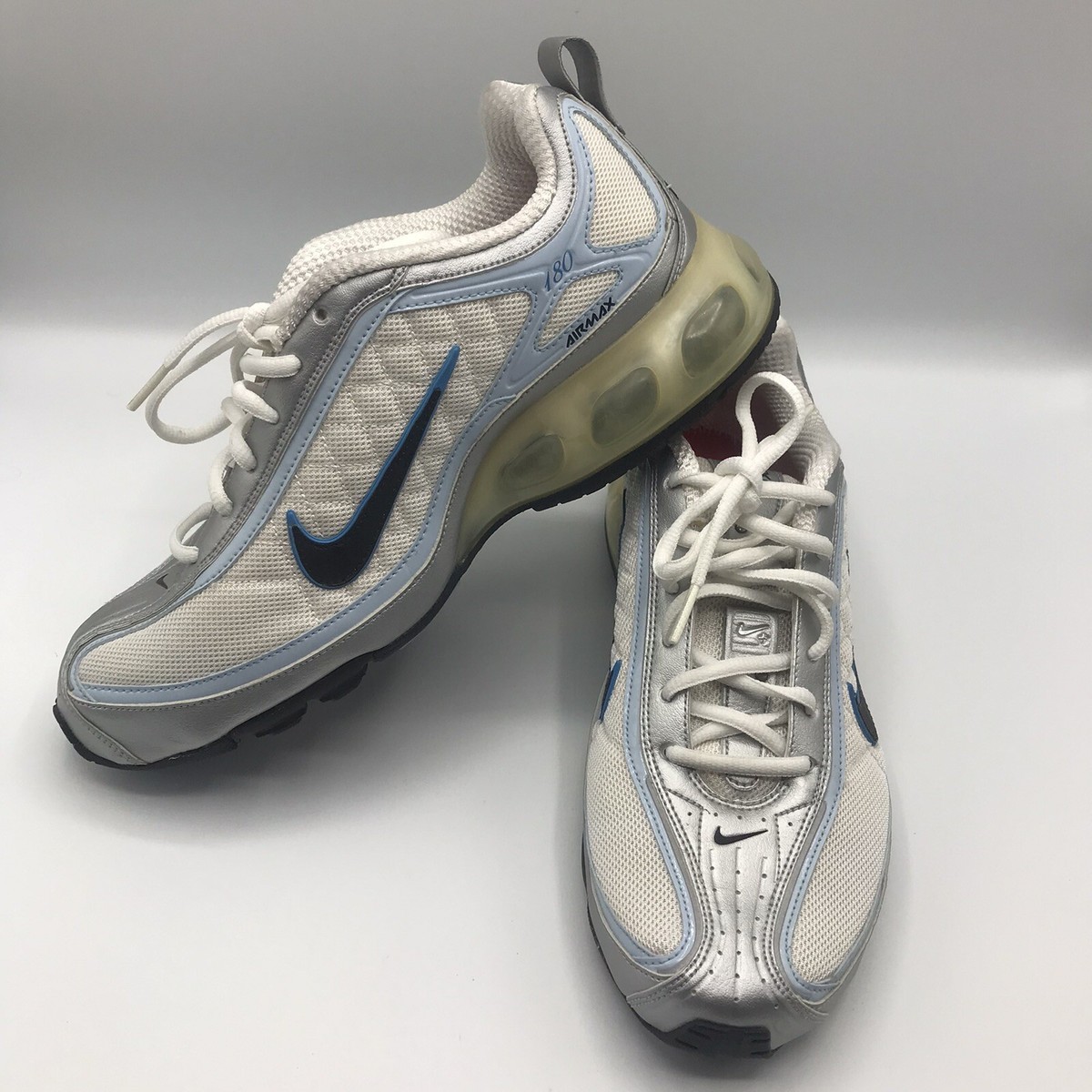 【NIKE】エアマックス Air Max 180 22〜31cm Nike Air Max 180 Women's Shoe Size 9 Color White Blue Silver