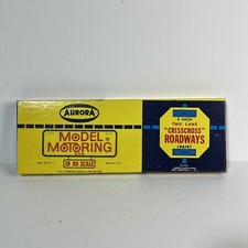 1962 AURORA MODEL MOTORING 9" Two Lane Crisscross Roadway Pair HO Scale 1524