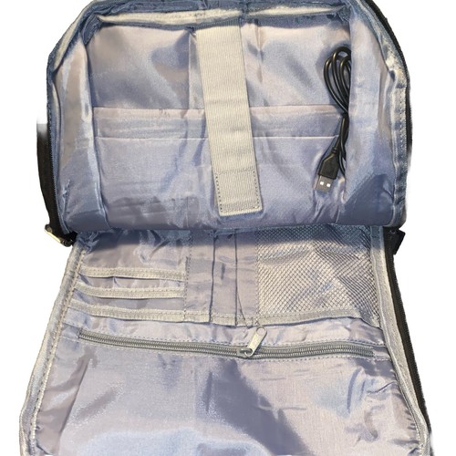 MAXTOP Black Deep Storage Laptop Backpack With USB Charging Port 16 Inch - Afbeelding 5 van 6
