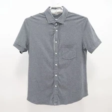 Kit & Ace Button-Up Shirt Mens S City Tech Short Sleeve Gray Pocket