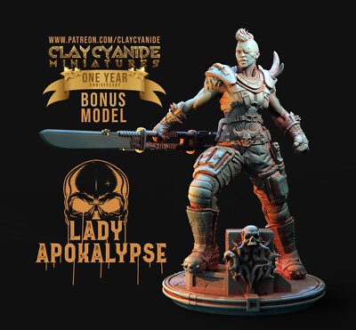 Lady Apocalypse by Clay Cyanide | D&D | DnD | Pathfinder | Print on Demand
