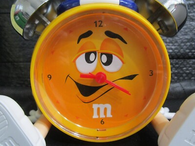 ヴィンテージ❗️M&M's イエローコレクターズアラームクロック 目覚まし時計 M & M