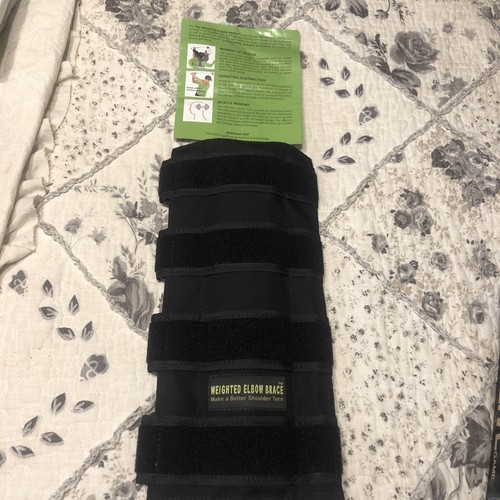 Weighted Elbow Brace Make a Better Shoulder Turn Golf Swing Aid eBay