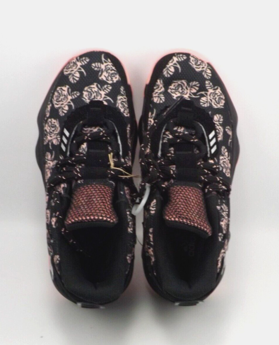 Adidas Dame 7 J Rose City  FZ5453 Size 6 Kids Black Glow Pink Basketball Shoes thumbnail 6