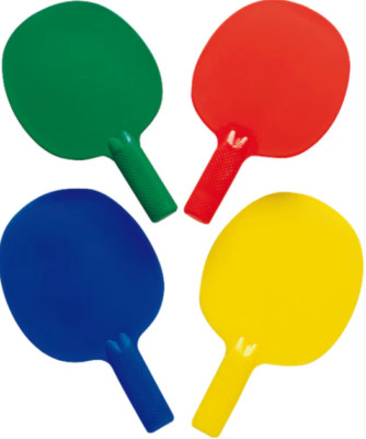 Sport Spaß Kunststoff Tischtennis geformte Schläger Tischtennis Paddel verschiedene Farben