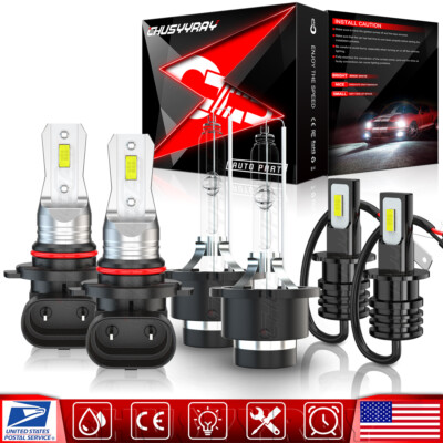Para For infiniti QX4 2001-2004 HID/LED faro alto / bajo+Kit de luz antiniebla