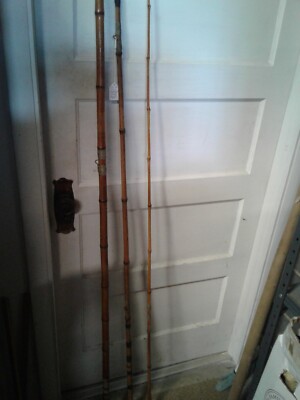 Vintage LEWS POLES ALABAMA/JAPAN 16FT 3PCS cane fishing pole tackle lake  decor C | eBay