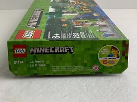 LEGO Minecraft The Farm Set 21114 includes Steve, Skeleton, Sheep, and Cow