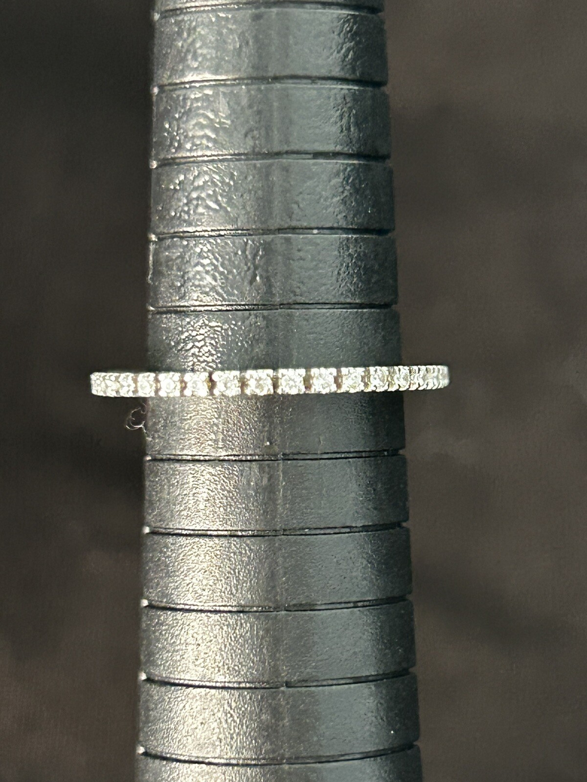 Vintage Ring Size 8 Silver 925 Stackable Crown Fl… - image 5