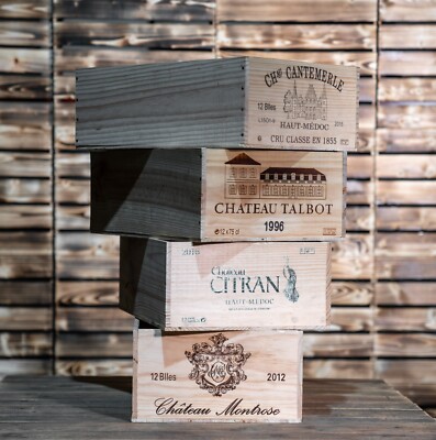 6 x 12 Flaschengröße - Holz Weinkiste Kiste für Vintage Shabby Chic Zuhause Aufbewahrung