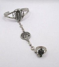  VINTAGE SILVER DREAM CATCHER SLAVE BRACELET. EJC-531. NEW!