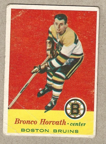 1957/58 Topps Hockey - Bronco Horvath RC #7