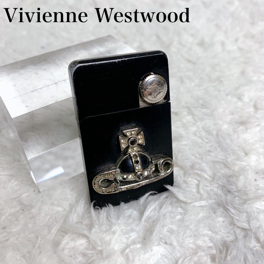 Vivienne Westwood Oil Lighter Black Safety Pin