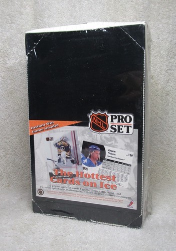 Box of 36 New & Factory Sealed 1991 PRO SET Hockey Cards Packs ENGLISH EDITION - 第 1/8 張圖片