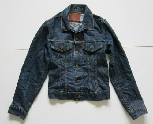 cotton Denim Jean Trucker Jacket Size 