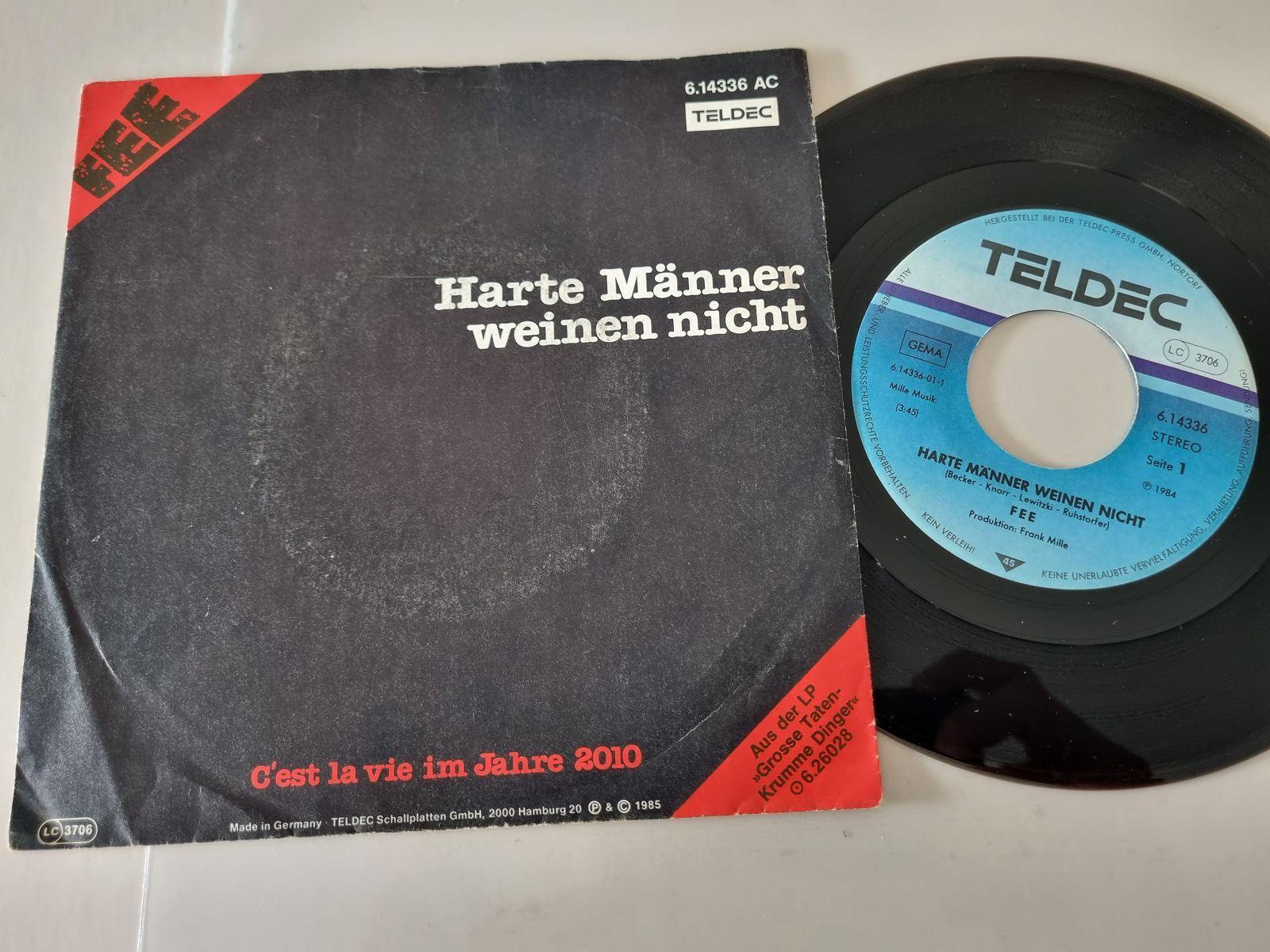 7"" Single Fee - Harte Männer weinen nicht Vinyl Germany