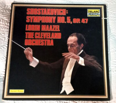 Shostakovich: Symphony #5 Maazel- Telarc Audiophile Vinyl LP #DG-10067 NM