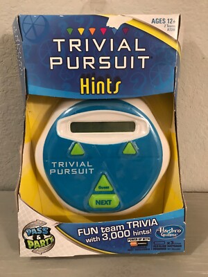 Trivial Pursuit Hints Game Fun Team Trivia With 3000 Hints NEW IN BOX FAST SHIP!