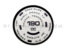 TRIUMPH BONNEVILLE T140 FORK TOP DECAL STICKER "190cc" 97-4259 LF HARRIS