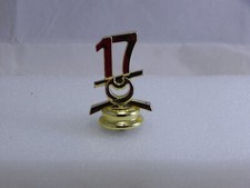 2017 Trophy Topper "17" Gold Screw On FREE S H