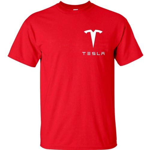 Tesla Motors Emblem T-Shirt Neu Unisex 9 Farben Baumwolle T-Shirts - Bild 15 von 19