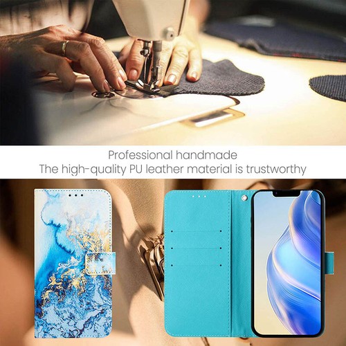 For Nokia C32 C12 C02 C30 Pattern Magnetic Leather Stand Wallet Card Case Cover - Picture 79 of 110