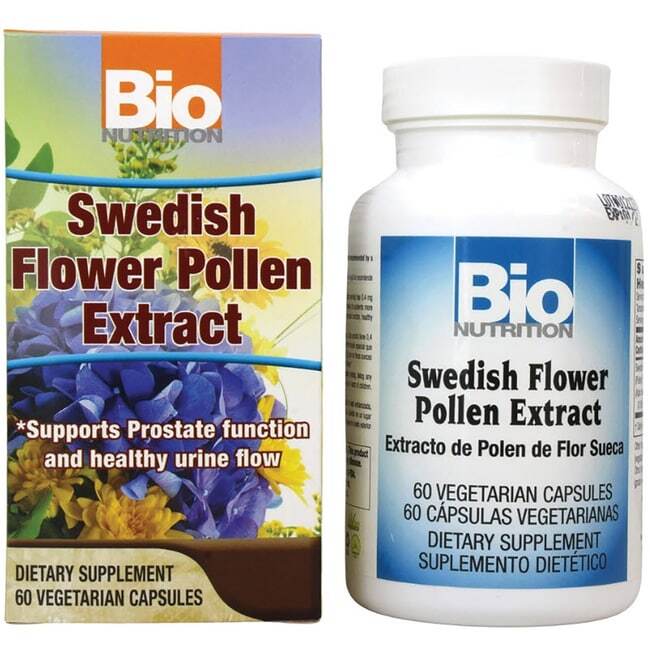 Bio Nutrition Экстракт шведской цветочной пыльцы 500 мг, 60 растительных капсул