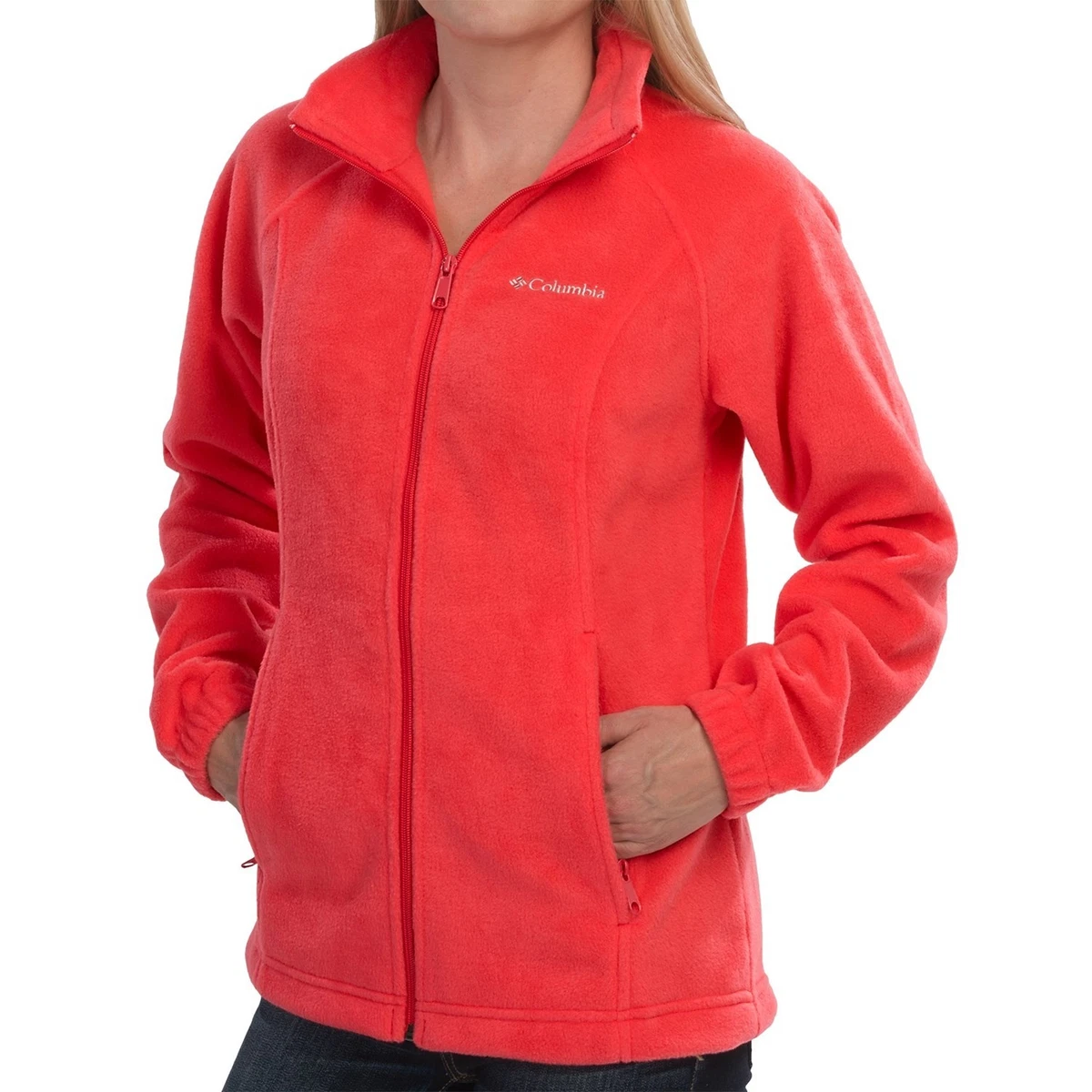 NWT Columbia Sportswear Soft Fleece Jacket - Women's Red Hibiscus Small ,  Med