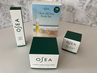 Osea Glow All Over Body Set-Undaria Algae Oil, Polish, Scrub $52 Value