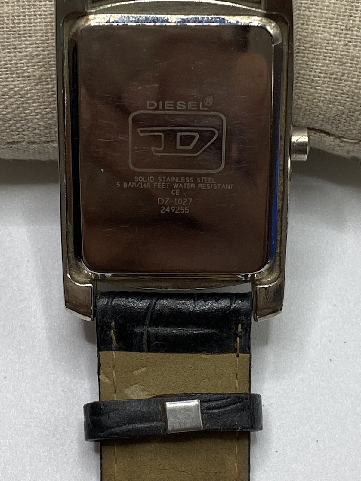 Men Diesel Rectangular Face With Sliver Dials, St… - image 3