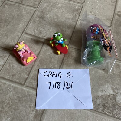 Vtg 1986 Muppet Babies McDonalds 1999 Space Wendys Kermit Piggy Snoopy Toys