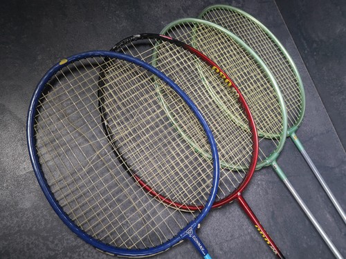 4 Vintage Badminton Schläger - Yonex 8000 - Tecno Pro 400 - Donnay Start - SET - Picture 2 of 20